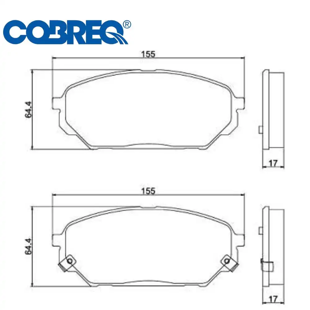 PASTILHA FREIO DIANTEIRA HYUNDAI VERACRUZ 3.8 V6 2007/