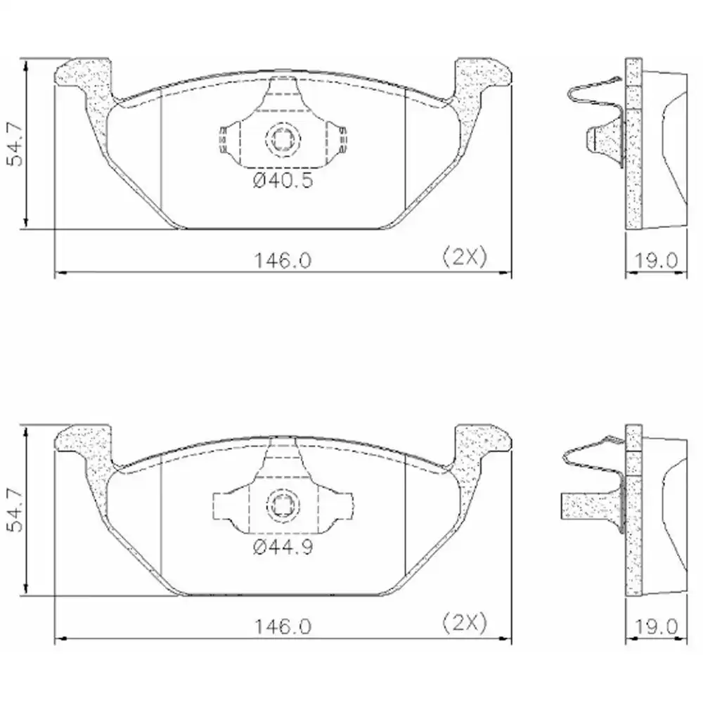 PASTILHA FREIO DIANTEIRA AUDI A3 1.6 1.8 1999/ SISTEMA TEVES