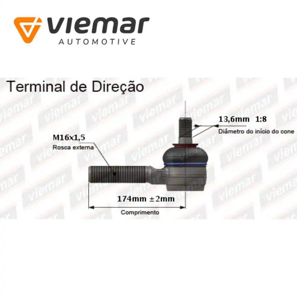 PONTEIRA DIRECAO MITSUBISHI PAJERO 92/00 L-200 03/ INT