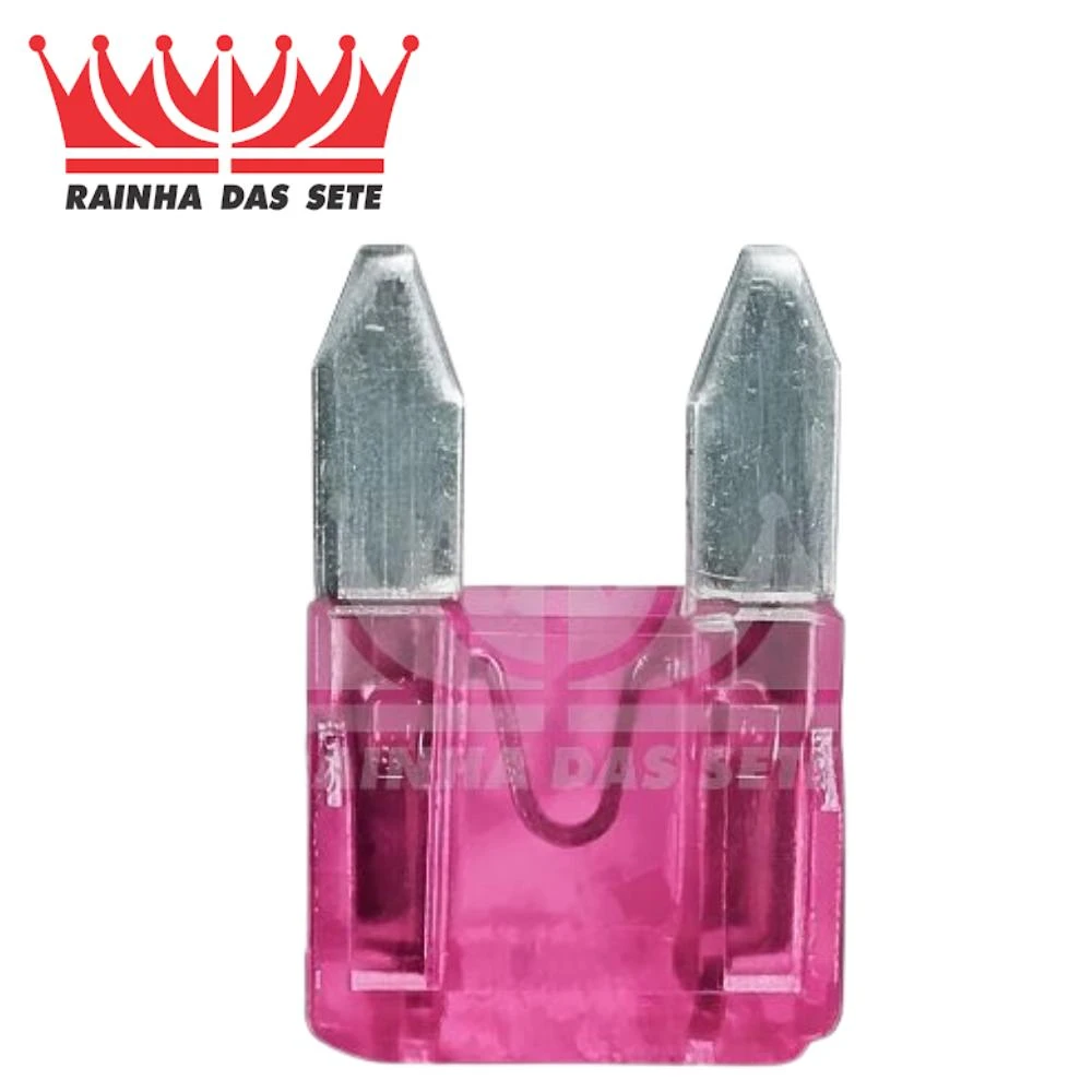 FUSIVEL MINI LAMINA ROSA 4 AMP UNIVERSAL COM 10