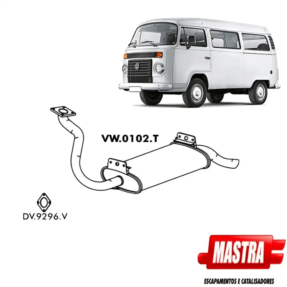 SILENCIOSO TRASEIRO KOMBI DIESEL TODAS