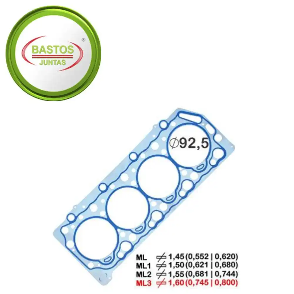 JUNTA CABECOTE L-200 2.5 2003 A 2012 3 PIC METAL