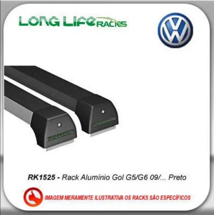RACK GOL/VOYAGE G5 A G8 2009 EM DIANTE PRETO ALUMINIO