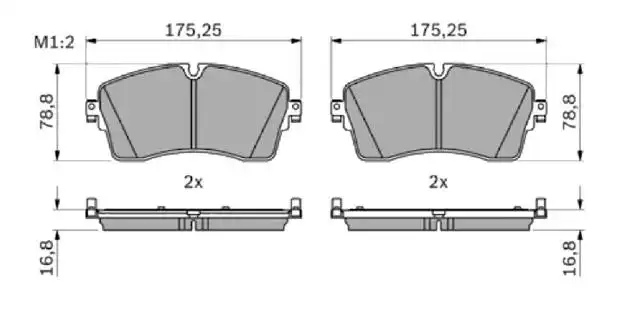 PASTILHA FREIO TRASEIRA LAND ROVER DEFENDER 2020 ACIMA