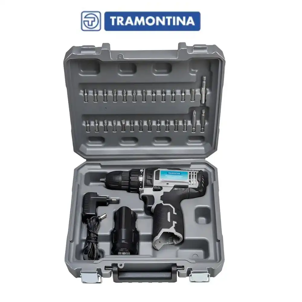 PARAFUSADEIRA A BATERIA COM 16 PEÇAS