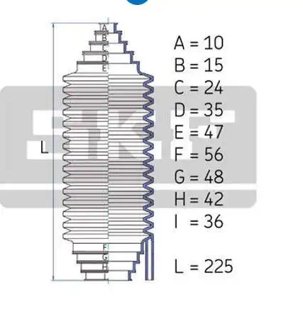 SANFONA SETOR UNIVERSAL DIRECAO HIDRAULICA