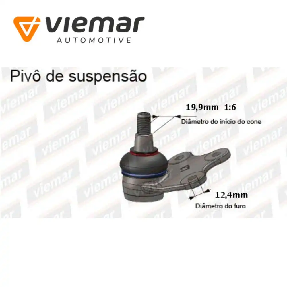 PIVO FIAT DUCATO 2001 A 2017 ARO 16 19,9MM