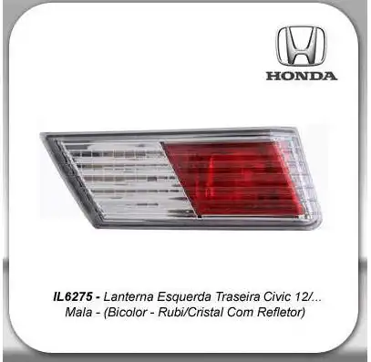 SINAL TRAS HONDA NEW CIVIC 12/16 ESQ (TAMPA)