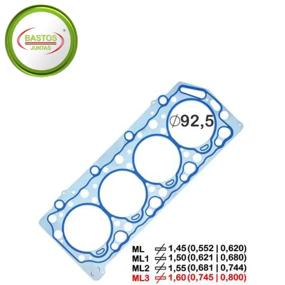 JUNTA CABECOTE L-200 2.5 2003 A 2012 3 PIC METAL