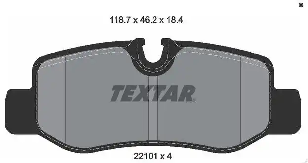 PASTILHA FREIO TRASEIRA MERCEDES VITO 2014 ACIMA
