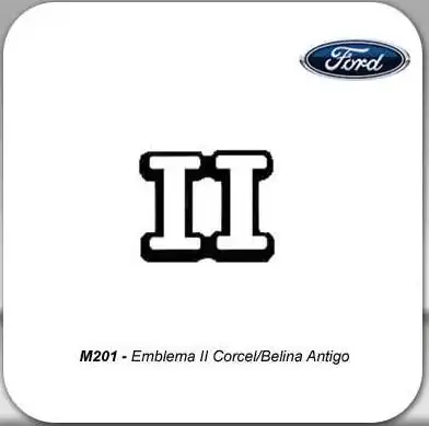 EMBLEMA II CORCEL BELINA ANTIGO