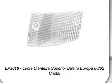 LENTE SINAL DIANT FIAT 147 EUROPA 80/82 DIR CRISTAL