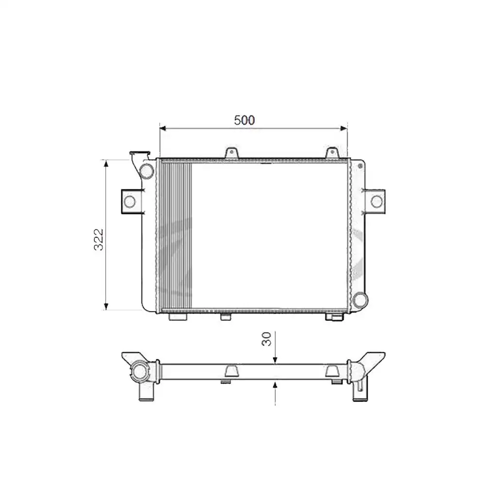 RADIADOR CORCEL II DEL REY CHT 1.6