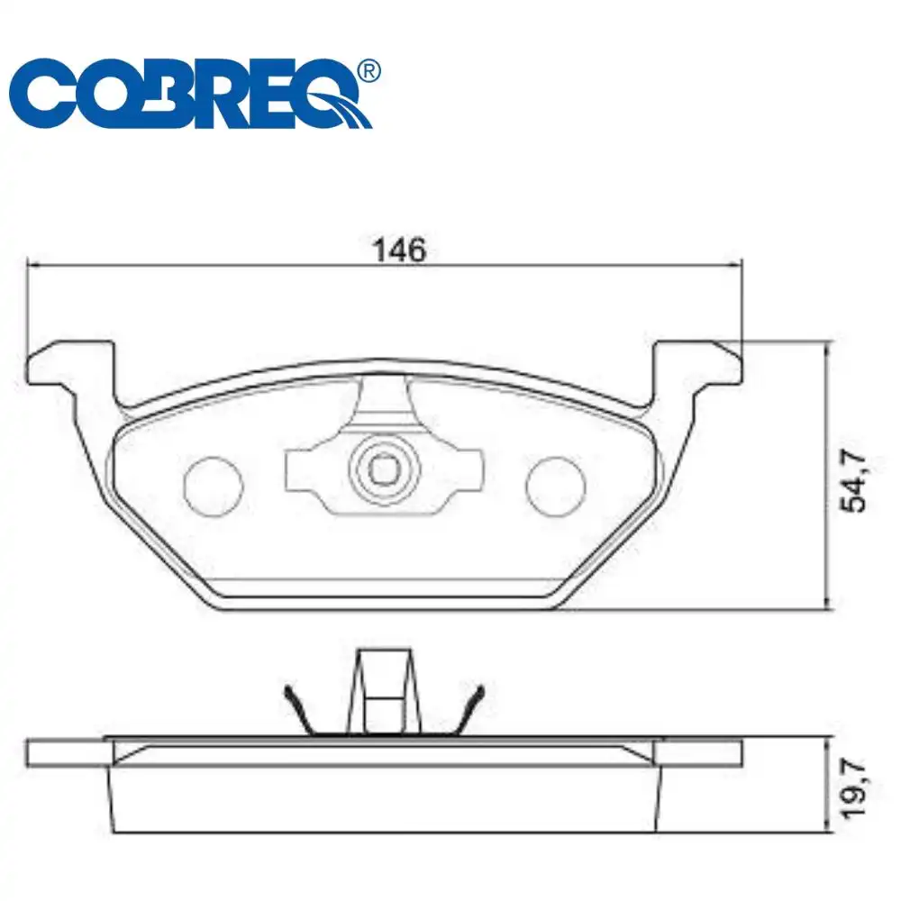 PASTILHA FREIO DIANTEIRA GOLF 1.6 2.0 1999/ ARO 14 TEVES