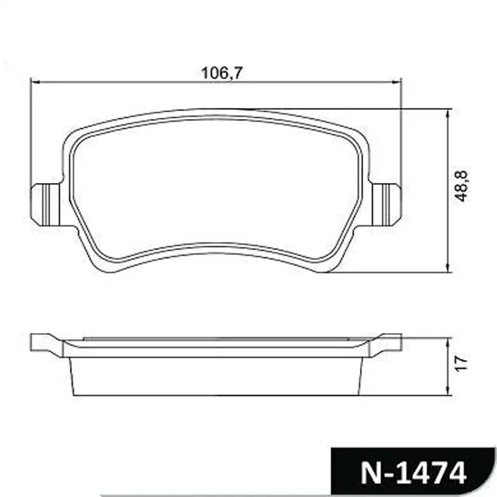PASTILHA FREIO TRASEIRA EVOQUE 2011/