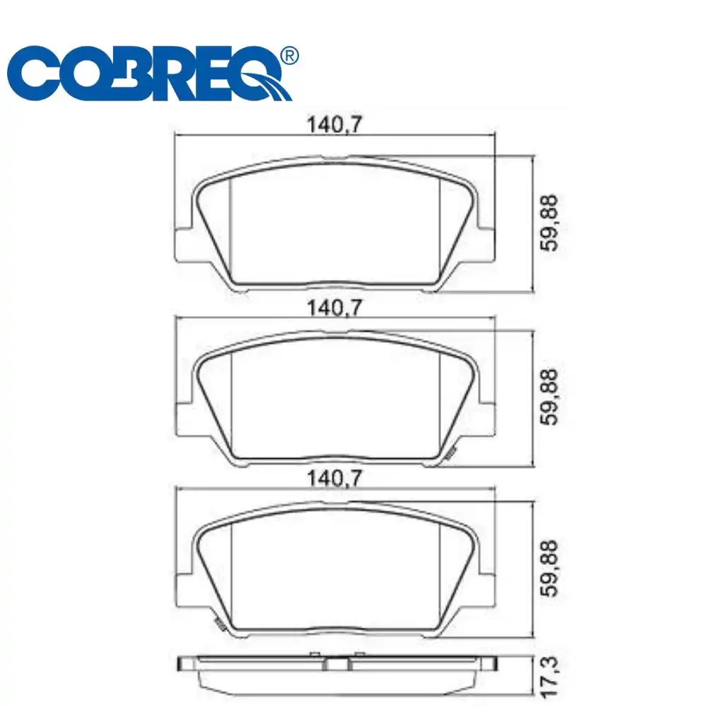 PASTILHA FREIO DIANTEIRA HYUNDAI AZERA 2012/