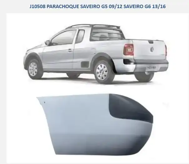 POLAINA TRAS SAVEIRO GER V VI DIR PRETO LISO