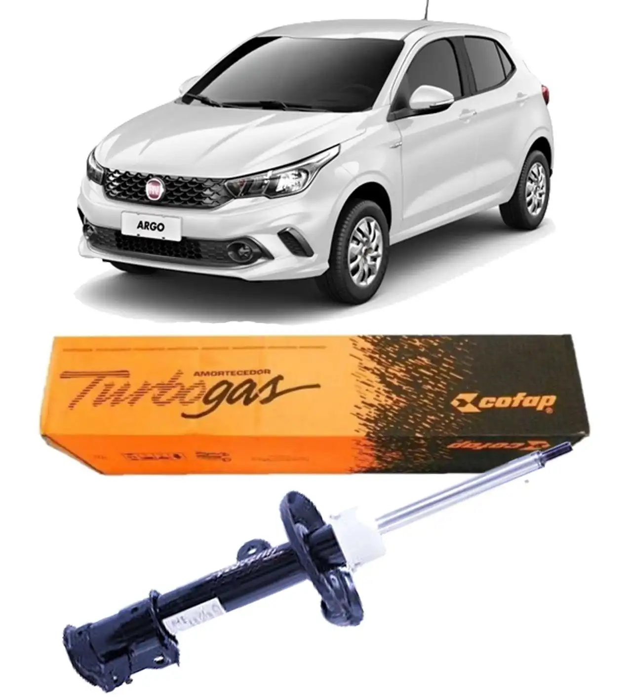 AMORTECEDOR DIANTEIRO FIAT ARGO 2017 A 2021 ESQUERDO