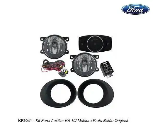 KIT FAROLETE KA 2015/ C/MOLDURA PRETA (BOTAO ORIGI)