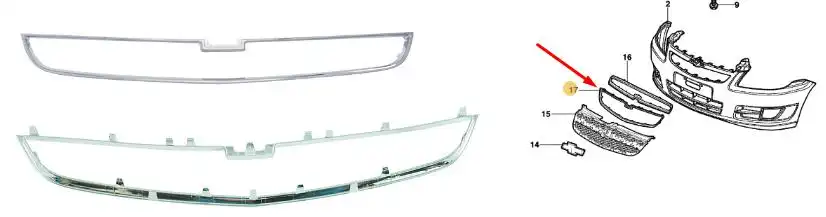 MOLDURA GRADE CELTA 13/ INF CROMADA