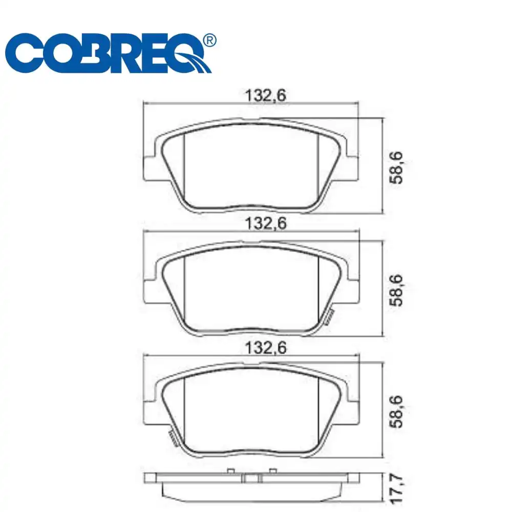 PASTILHA FREIO DIANTEIRA KIA OPTIMA 2.0 2012 EM DIANTE