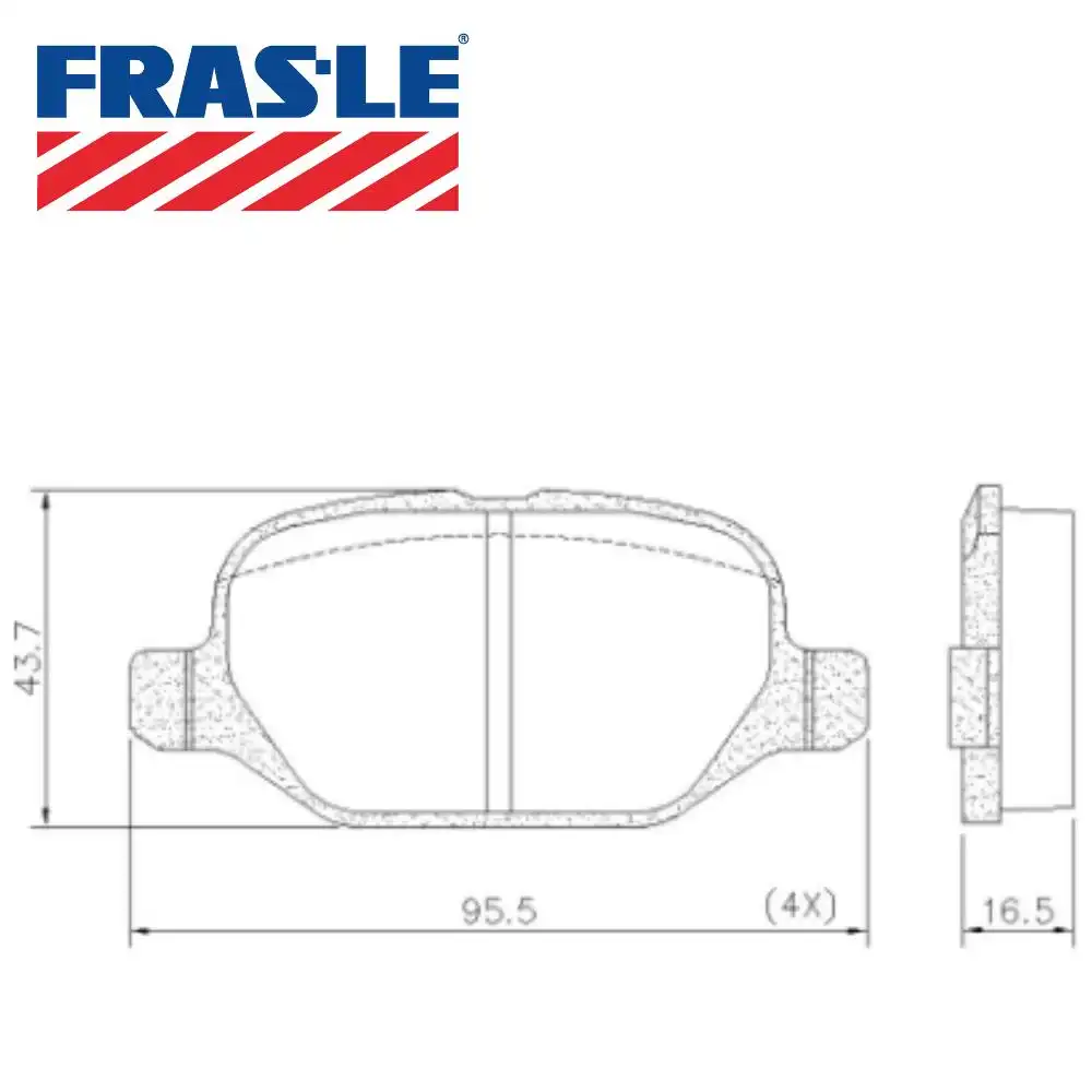PASTILHA FREIO TRASEIRA FIAT PUNTO 1.4 T-JET 2009/
