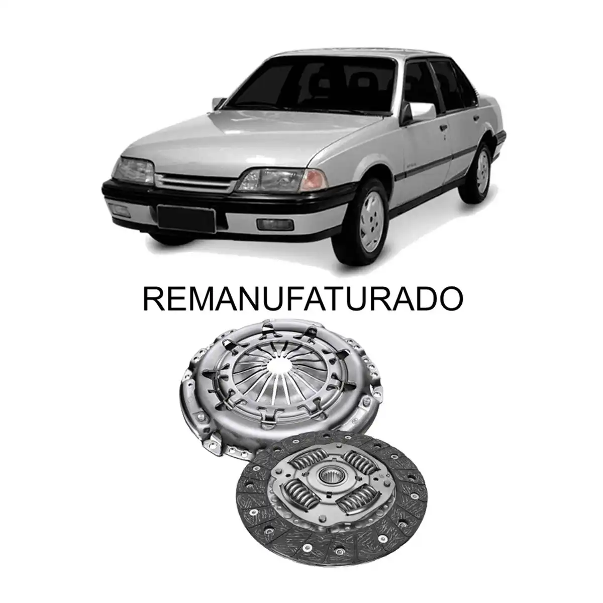 KIT EMBREAGEM MONZA 1986 A 1992 SEM ROLAMENTO REMANUFATURADO