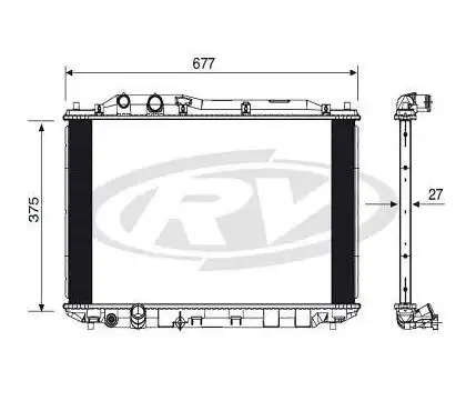 RADIADOR HONDA CIVIC 1.8 16V 06/12 AUTOMATICO/MANUAL