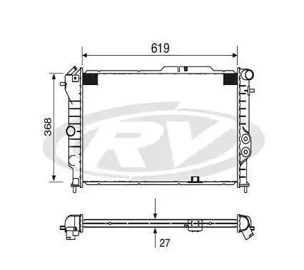 RADIADOR VECTRA 93/96 GLS,CD,GSI 2.0 8/16V C/ AR