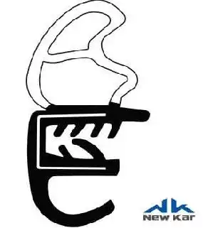 BORRACHA PORTA GOL GV GVI GVII 4P DIANT/TRAS