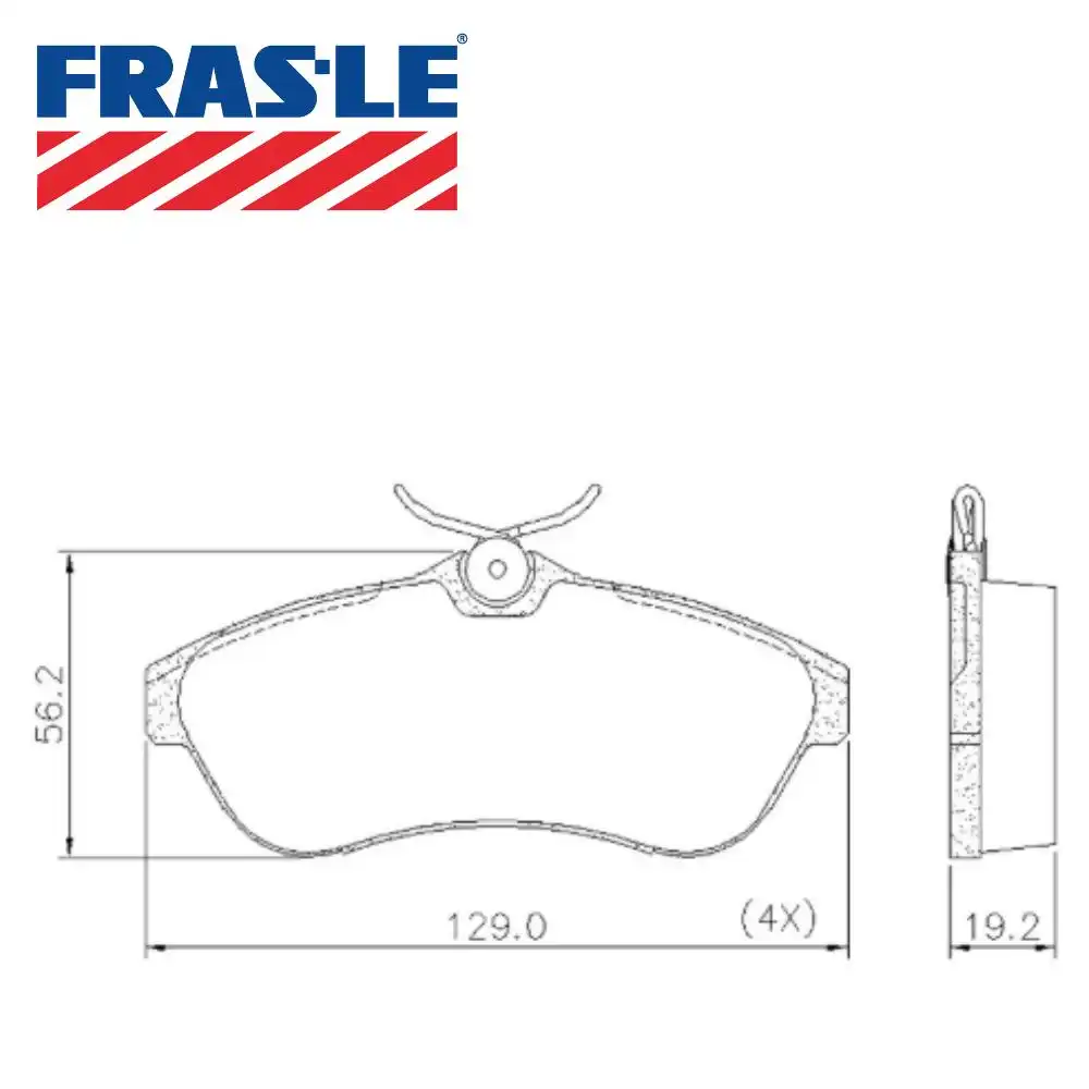 PASTILHA FREIO DIANTEIRA CITROEN C3 1.4 1.6 16V 2002/ SISTEM