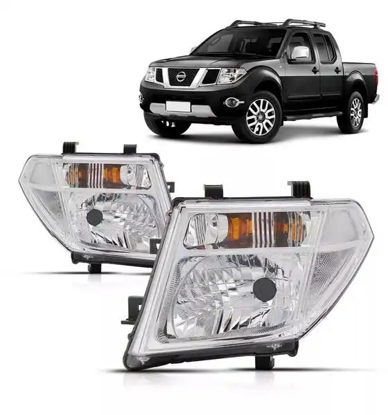FAROL NISSAN FRONTIER 2008 A 2016 ESQUERDO CROMADO