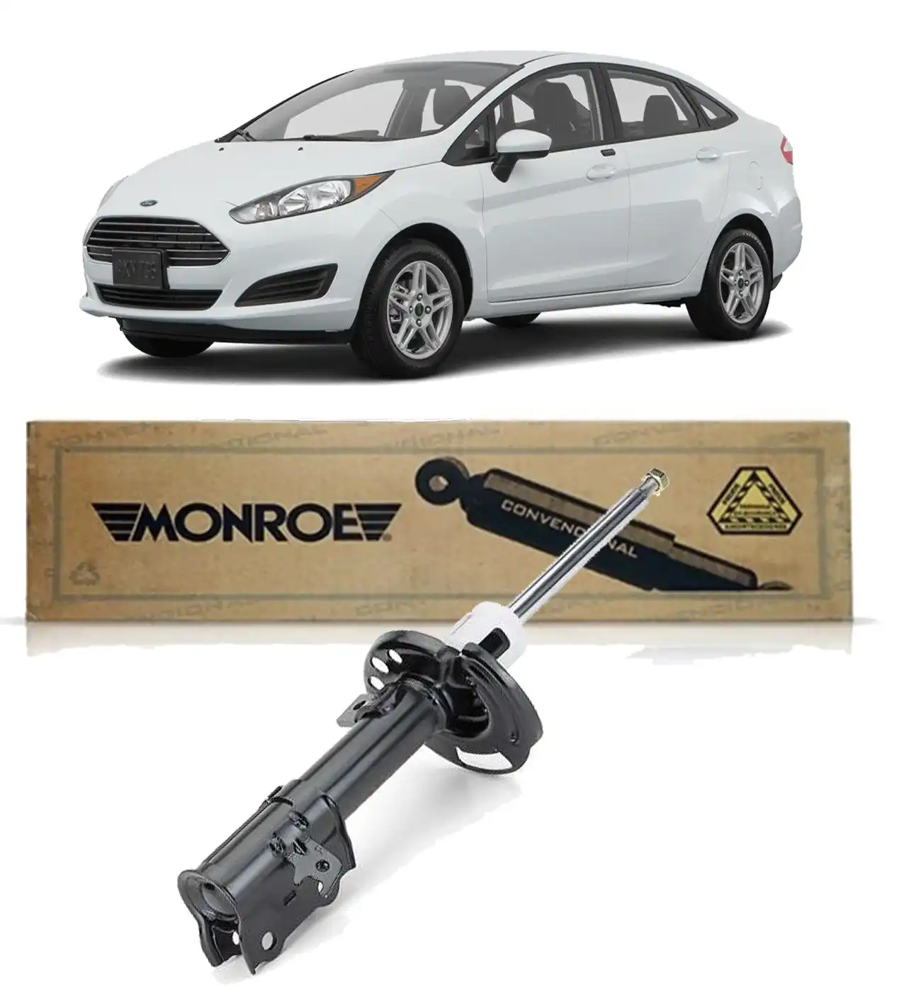 AMORTECEDOR DIANTEIRO NEW FIESTA 2010 A 2020 DIREITO