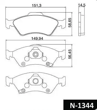 PASTILHA FREIO DIANTEIRA HONDA FIT 1.5 1.8 2003 A 2008