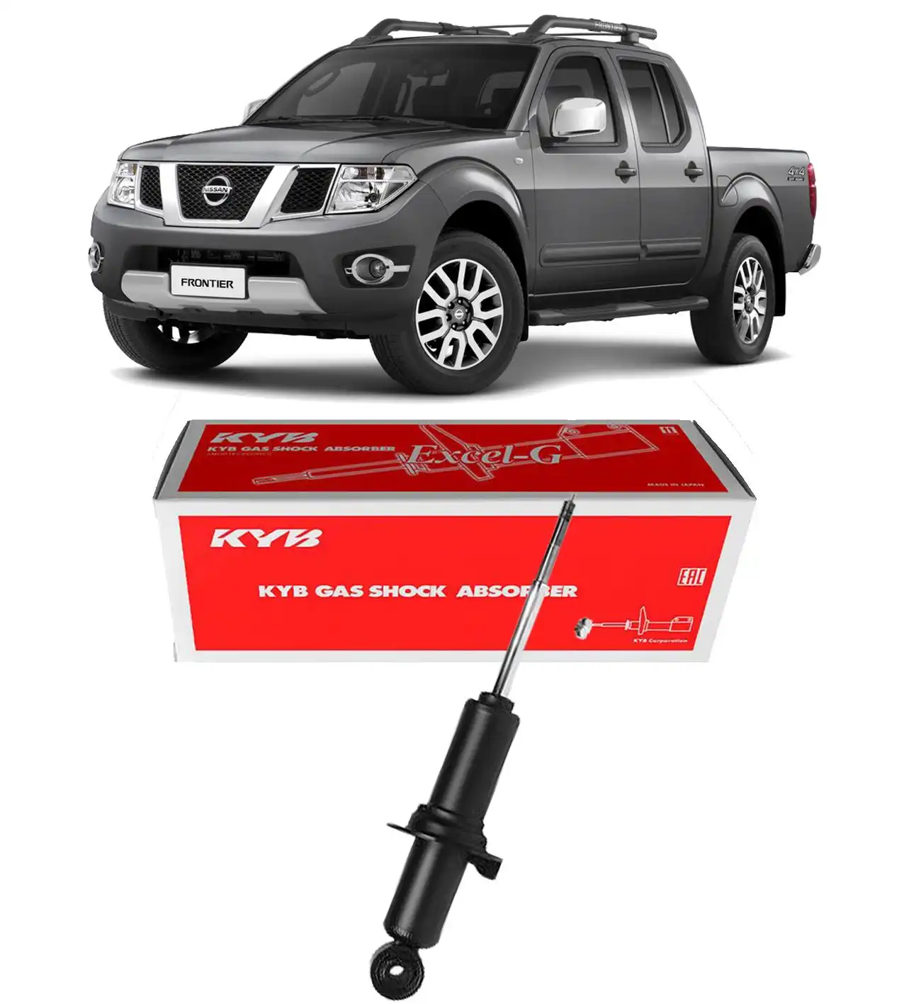 AMORTECEDOR DIANTEIRO NISSAN FRONTIER 4X4 2008 A 2016