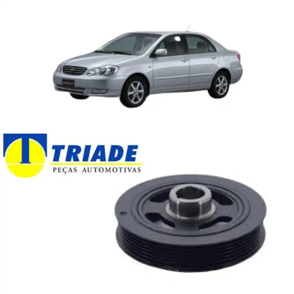 POLIA VIRABREQUIM COROLLA 2002 A 2008