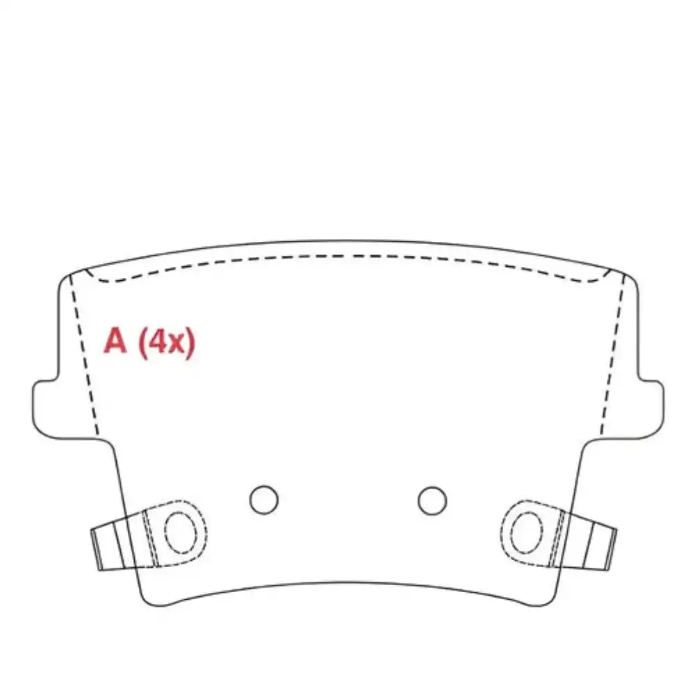 PASTILHA FREIO TRASEIRA CHRYSLER 300C 3.5 V6 2004/