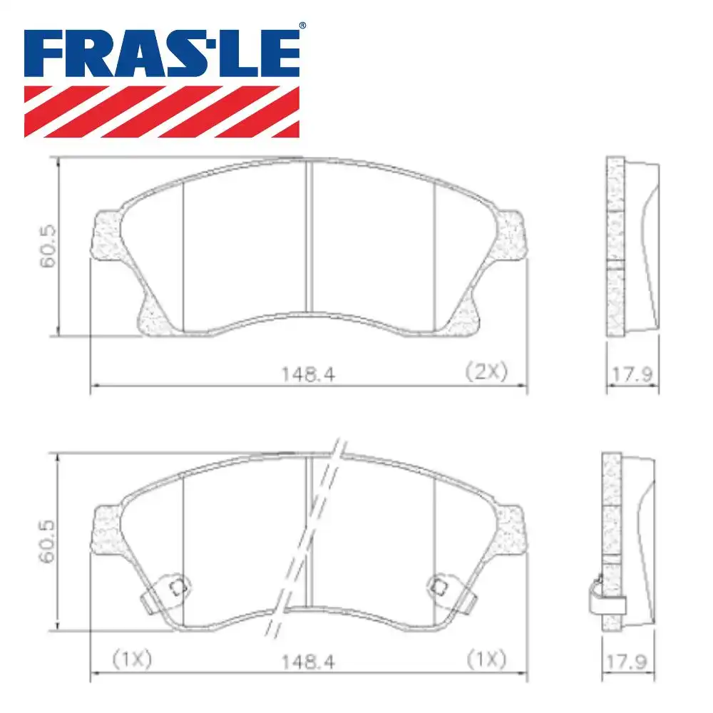 PASTILHA FREIO DIANTEIRA CRUZE 1.8 16V 2012 A 2016