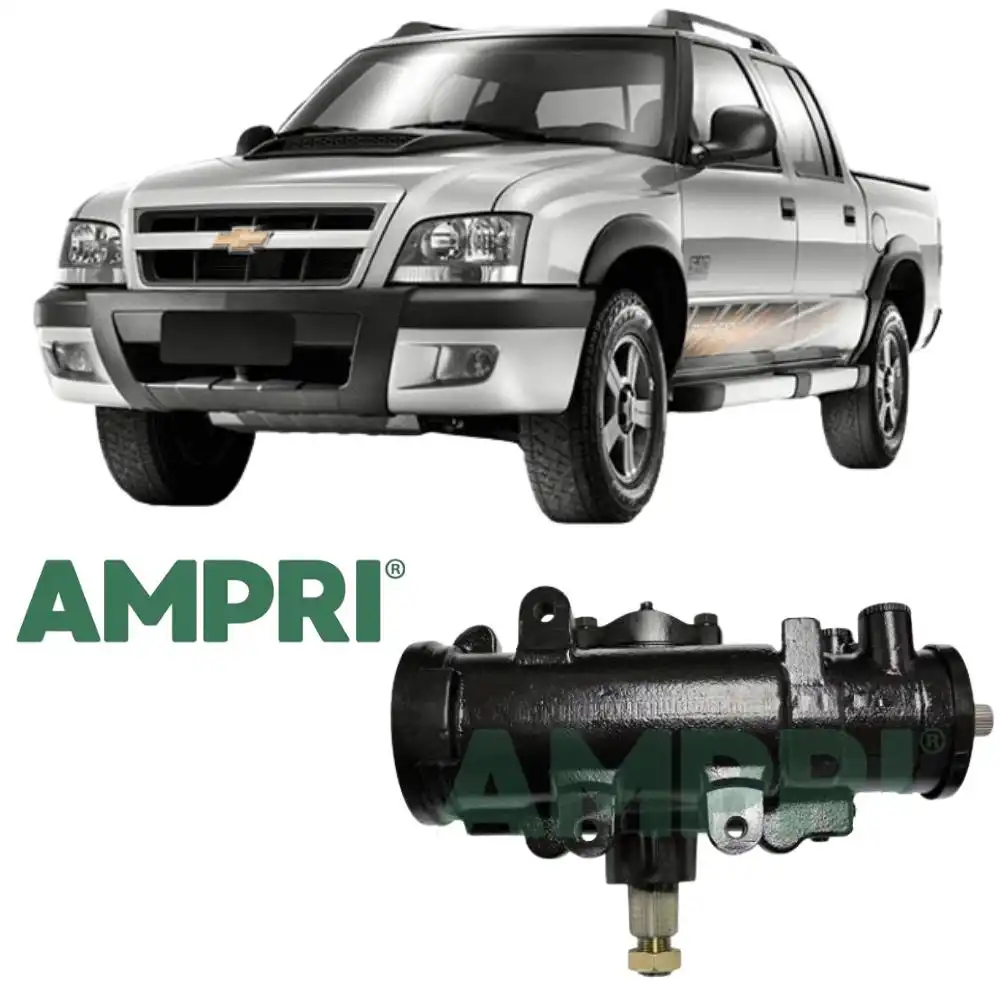 CAIXA DIRECAO S-10 2.8 12V 2001 A 2011 HIDRAULICA COM BARRA