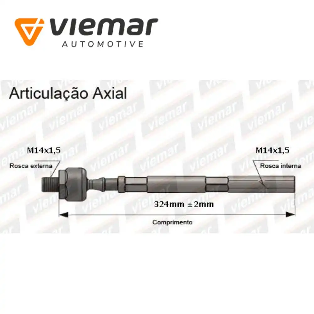 BARRA AXIAL PEUGEOT 307 CITROEN C4 HIDRAULICO 324MM