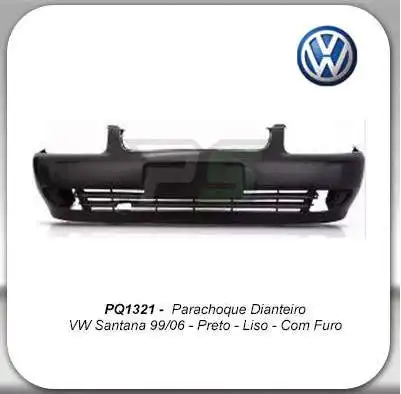 PARACHOQUE DIANT SANTANA 98/06 PRETO LISO P/ PINTURA C/FURO