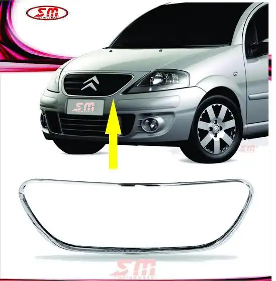 MOLDURA GRADE RADIADOR CITROEN C3 2009 A 2013 CROMADO