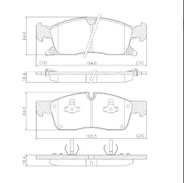 PASTILHA FREIO DIANTEIRA GRAND CHEROKEE 3.6 2011 EM DIANTE