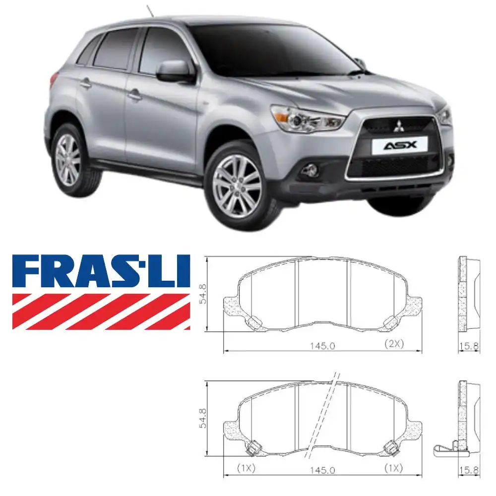 PASTILHA FREIO DIANTEIRA ASX 2.0 16V 2011 A 2018 CERAMICA