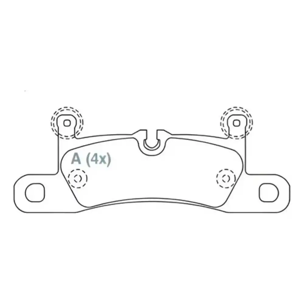 PASTILHA FREIO TRAS TOUAREG 2011/