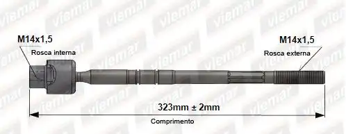 BARRA AXIAL CORSA 94/01 CELTA MONTANA 11/ FEMEA DIR MECANICA