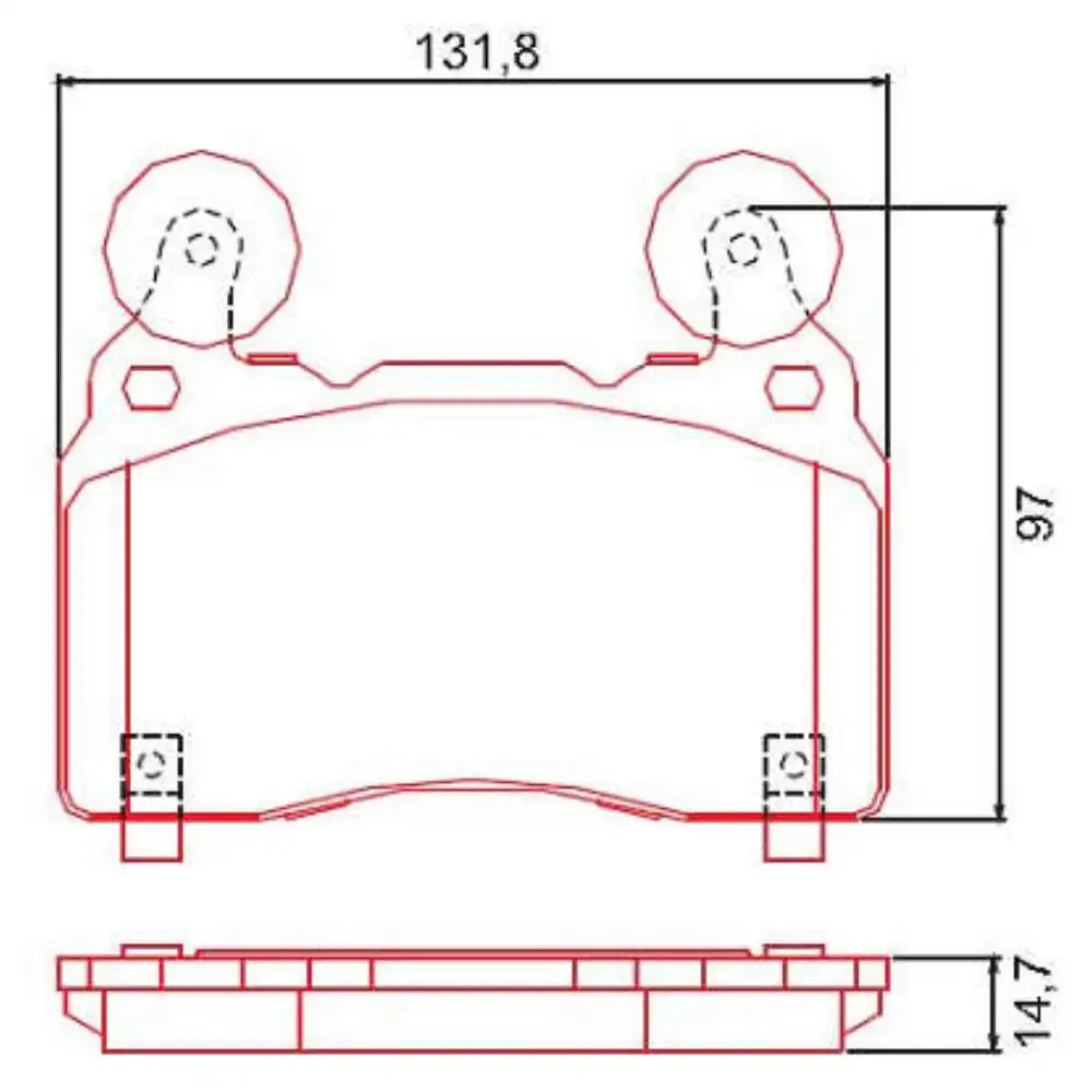PASTILHA FREIO DIANTEIRA CAMARO 6.2 8V 2011 ACIMA