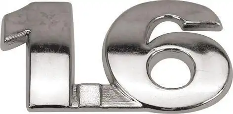 EMBLEMA 1.6 (CROMADO) GOL GER III (TAMPA TRAS)