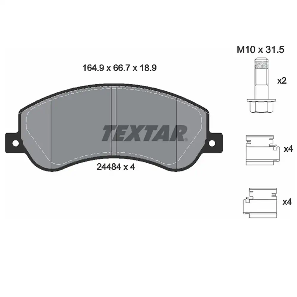 PASTILHA FREIO DIANTEIRA AMAROK 2.0 16V 2010 A 2021
