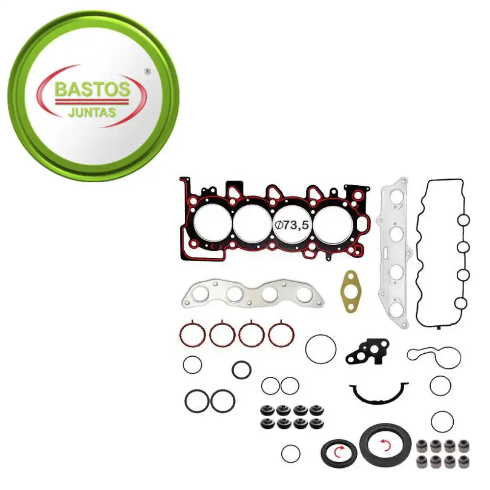 JUNTA MOTOR FIT 1.4 8V 2003 A 2008 FIBRA C/ RETENTOR